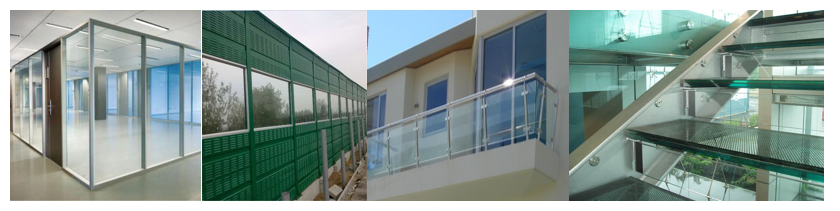 laminated glass application partition railing stair  qdwider.com